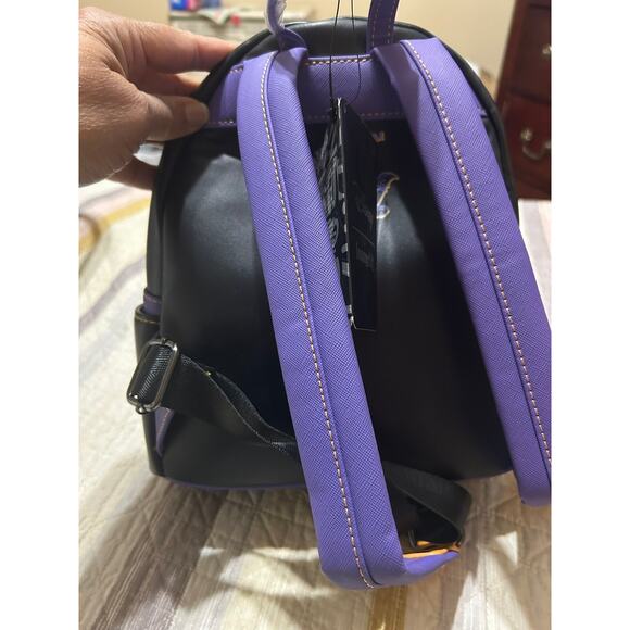 Loungefly Disney Vampire Angel & Stitch The Series Mini Backpack Purple - Picture 6 of 16